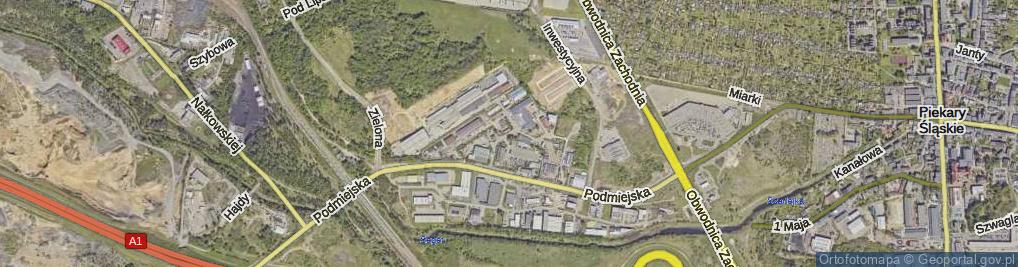 Zdjęcie satelitarne Zakładowa ul.